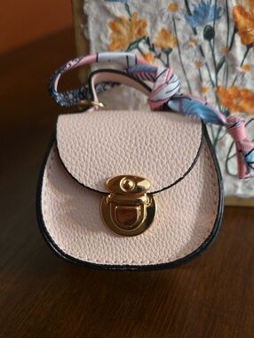 Mini Leather Bag Charm NWOT